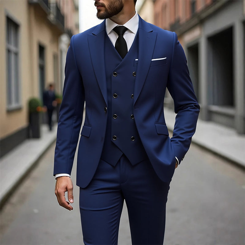 👔🕴️Men's Slim-Fit 3-Piece Suit Set – Tailored Fit, Premium Fabric & Perfect for Formal Occasions