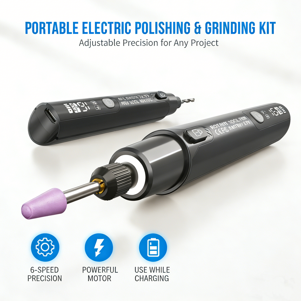 📢50% OFF !! 🌟Portable Electric Polishing & Grinding Kit – Compact & Multi-Use ✨