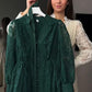 💖Vintage Embroidered Lantern Sleeve Dress & Free shipping✈️