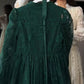 💖Vintage Embroidered Lantern Sleeve Dress & Free shipping✈️