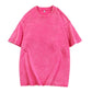 🔥Hot Sale Deals-Loose Vintage Solid Color Short Sleeve Top