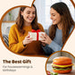 6-Piece Stackable Hamburger Ceramic Dipping Bowl Set