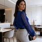 🎁New arrival 50% OFF💥V-Neck Top with Sheer Sequin Sleeves