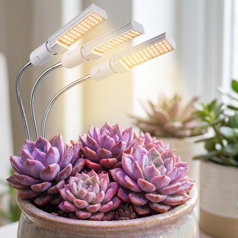 LED Plant Grow Light with Timer & Clamp