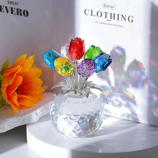 💎 60% OFF! 💎 Everlasting Crystal Rose in Vase – Handcrafted Sparkling Keepsake, Fade-Resistant & Perfect Gift 🌹✨