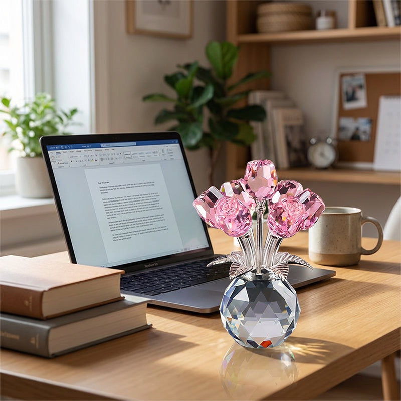 💎 60% OFF! 💎 Everlasting Crystal Rose in Vase – Handcrafted Sparkling Keepsake, Fade-Resistant & Perfect Gift 🌹✨