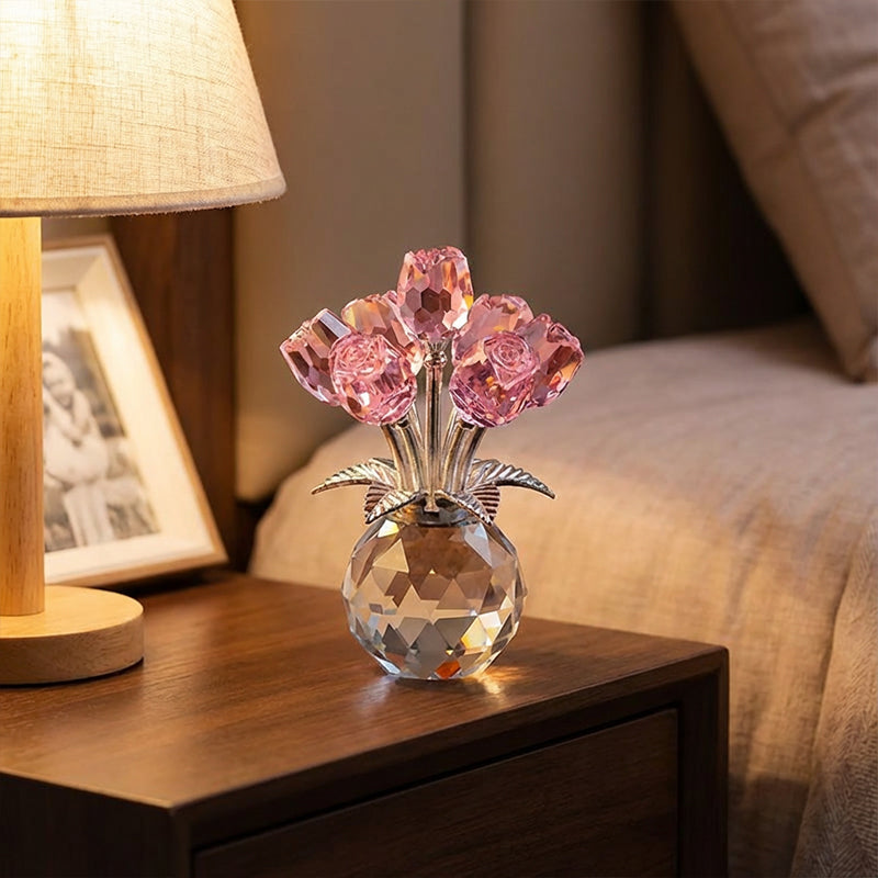 💎 60% OFF! 💎 Everlasting Crystal Rose in Vase – Handcrafted Sparkling Keepsake, Fade-Resistant & Perfect Gift 🌹✨