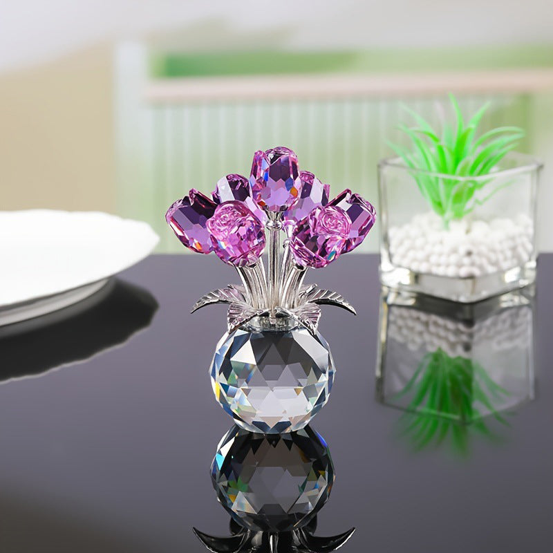 💎 60% OFF! 💎 Everlasting Crystal Rose in Vase – Handcrafted Sparkling Keepsake, Fade-Resistant & Perfect Gift 🌹✨