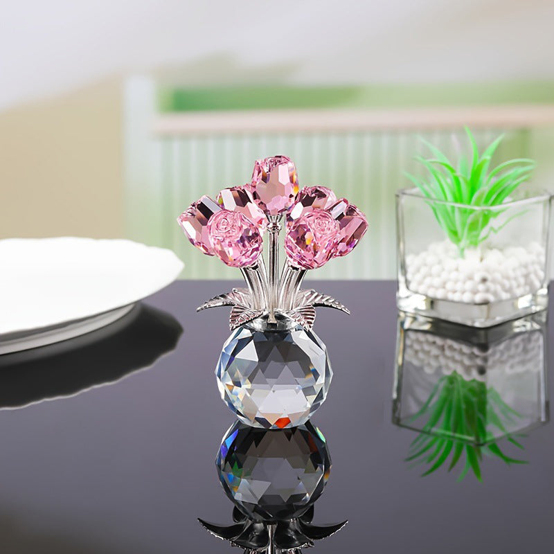 💎 60% OFF! 💎 Everlasting Crystal Rose in Vase – Handcrafted Sparkling Keepsake, Fade-Resistant & Perfect Gift 🌹✨