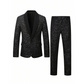 🔥Men's Black Sparkle Tuxedo Suit Set & free shipping ✈️