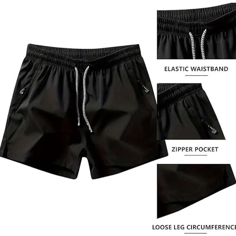 🏆 Meilleure Vente 2026 | Athletic Shorts with Quick-Dry Tech | Zipper Pockets for Essentials 📱💨【-50%】