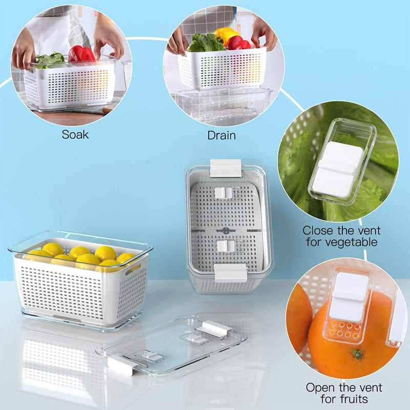 [Practical Gift] Fresh Produce Vegetable Fruit Storage Container
