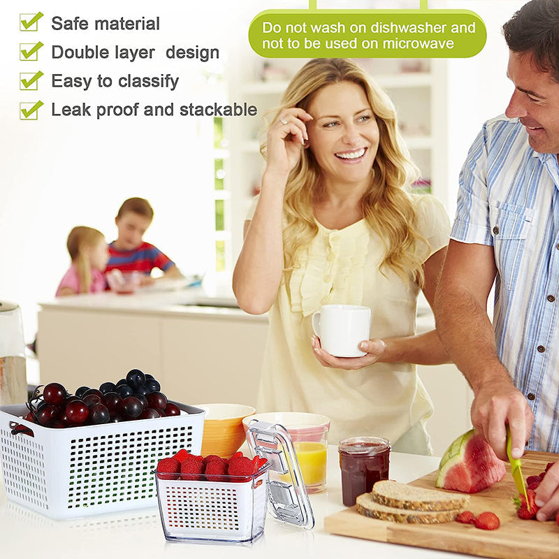 [Practical Gift] Fresh Produce Vegetable Fruit Storage Container