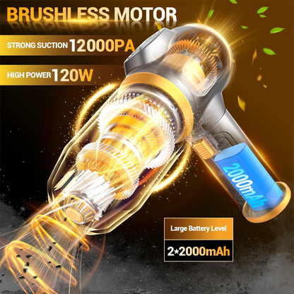 ⏳🔥LIMITED-TIME 50% OFF! ⏰🎉 2026 Sale — Over 25,000 Sold! 🚗 Cordless 4-in-1 Car Vacuum – 12000Pa Suction 💨
