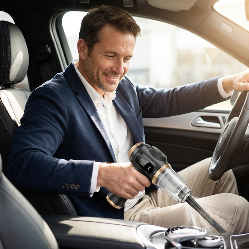 ⏳🔥LIMITED-TIME 50% OFF! ⏰🎉 2026 Sale — Over 25,000 Sold! 🚗 Cordless 4-in-1 Car Vacuum – 12000Pa Suction 💨