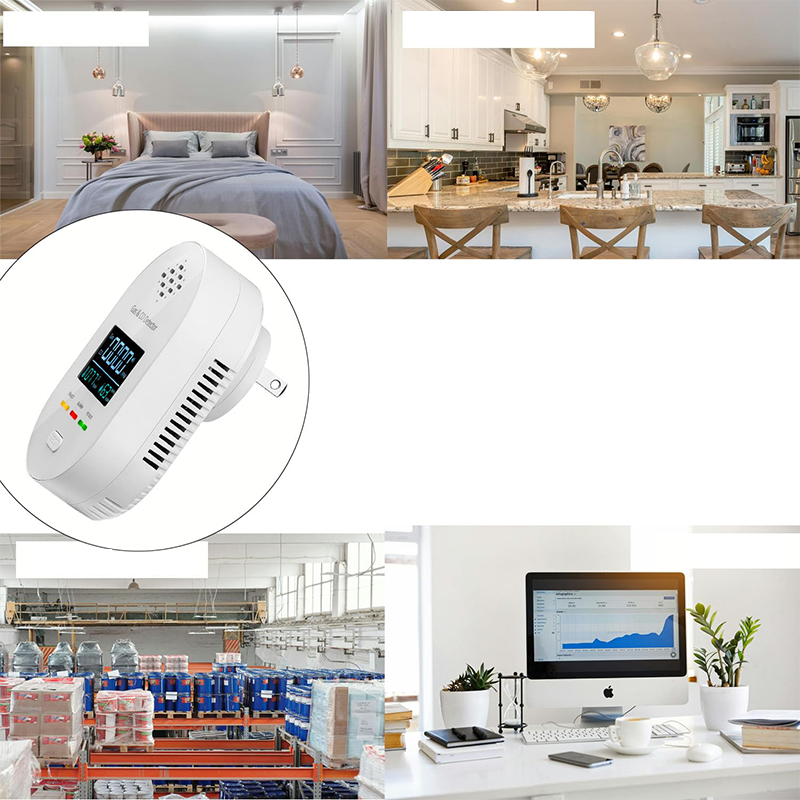 4-in-1 Plug in CO and Natural Gas Detector