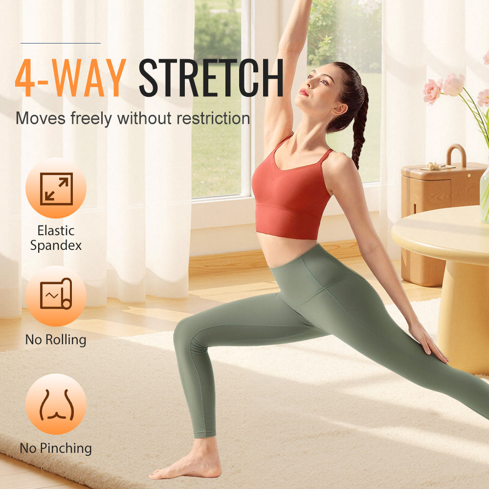 High Waisted Scrunch Butt Lifting Tummy Control Pocket Shaping Training Leggings