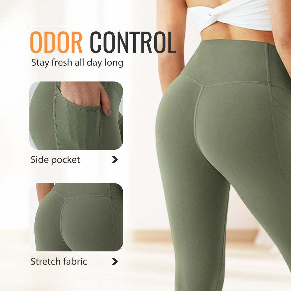 High Waisted Scrunch Butt Lifting Tummy Control Pocket Shaping Training Leggings