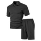 💞50K+ SOLD!💥👴🩳Men's Diamond Print 2-Piece Set – Ready in seconds! Soft, breathable top with easy shorts. No fuss, just style. Perfect for garden BBQs or coffee dates.