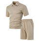 💞50K+ SOLD!💥👴🩳Men's Diamond Print 2-Piece Set – Ready in seconds! Soft, breathable top with easy shorts. No fuss, just style. Perfect for garden BBQs or coffee dates.