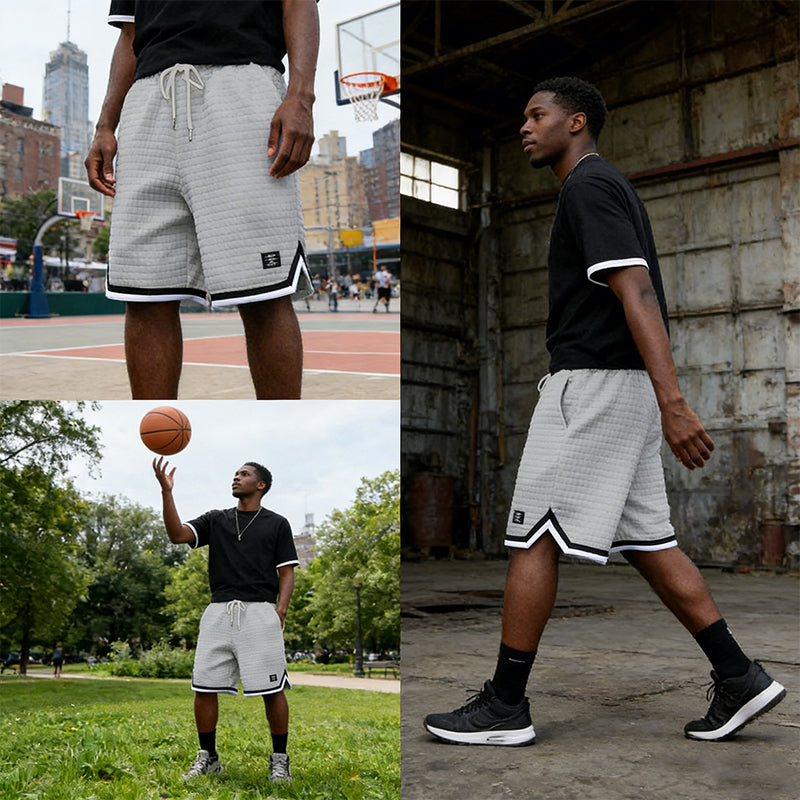 📢📢50% OFF !!!⏰2026 NEW ARRIVALS🩳Drawstring Waist Sport Shorts with Striped Hem