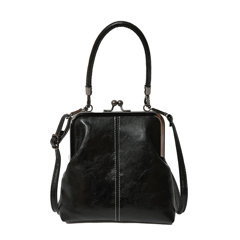 🥳2026 HOT SALE🥳Vintage Kiss-Lock Bag – 2-in-1 Carry & Organized