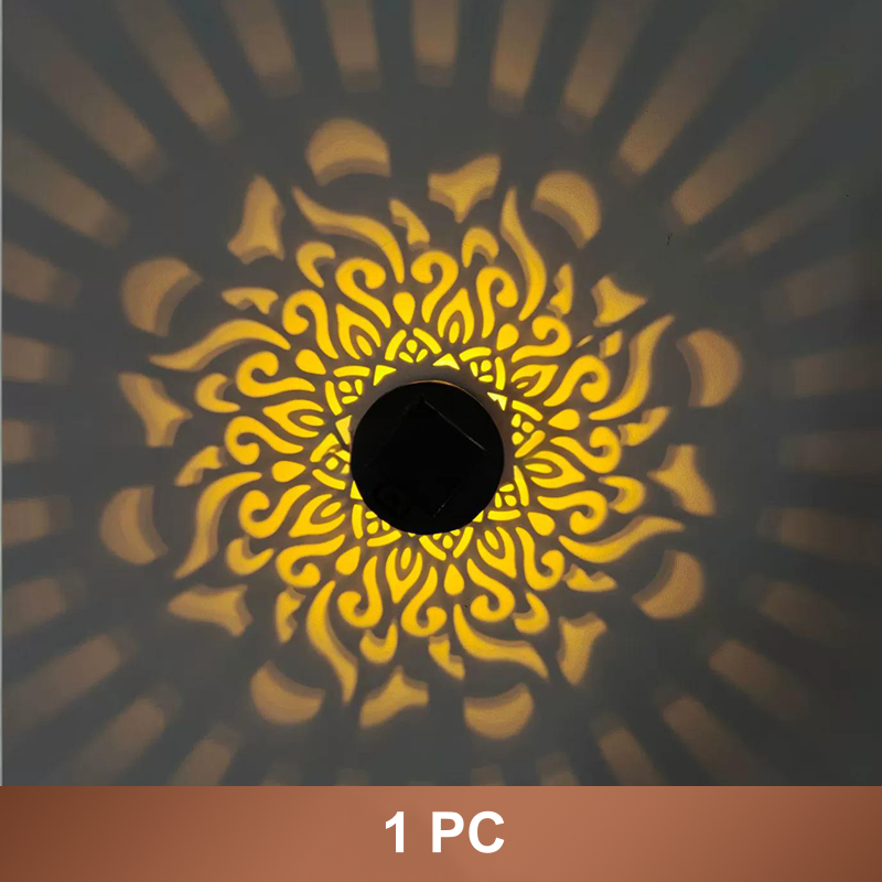 📢📢50% OFF !! ⏰🌿Solar Mandala Projection Lamp Waterproof Auto Light