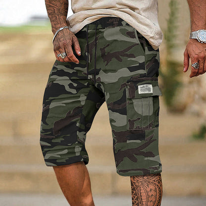Men's Camouflage Cargo Shorts – Multi-Pocket, Adjustable Waist & Breathable Fabric (2XS–3XL)