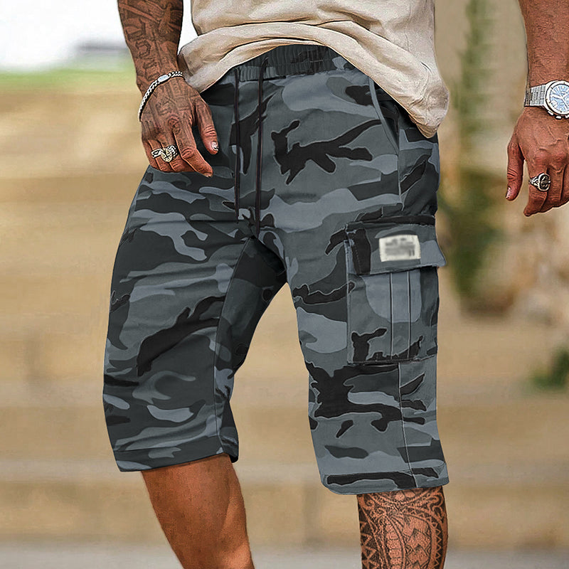 Men's Camouflage Cargo Shorts – Multi-Pocket, Adjustable Waist & Breathable Fabric (2XS–3XL)