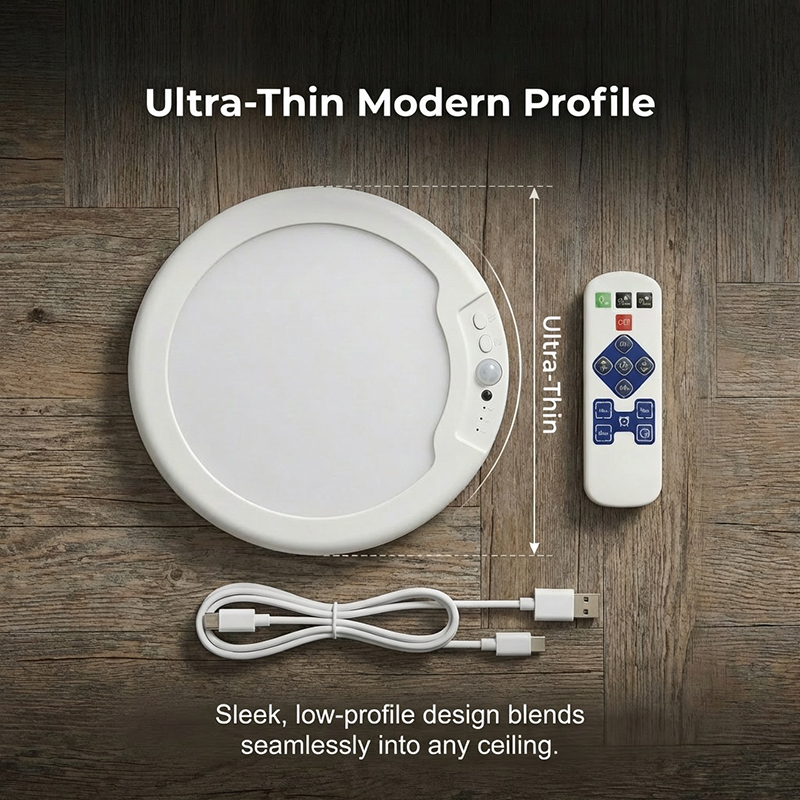 Rechargeable LED Motion Sensor Ceiling Light