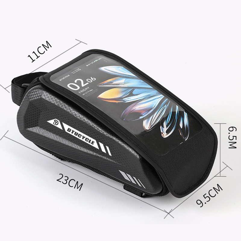 🚴‍♂️50% OFF!📱Water-Resistant Large Capacity Bicycle Bag – Touch-Sensitive Phone Pouch, Slim Top-Tube Design & Dual Zippers🌧️