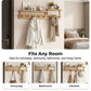 Space-Saving Wall-Mount Coat Rack with Shelf