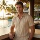 Men's Casual Short Sleeve Button-Down Shirt