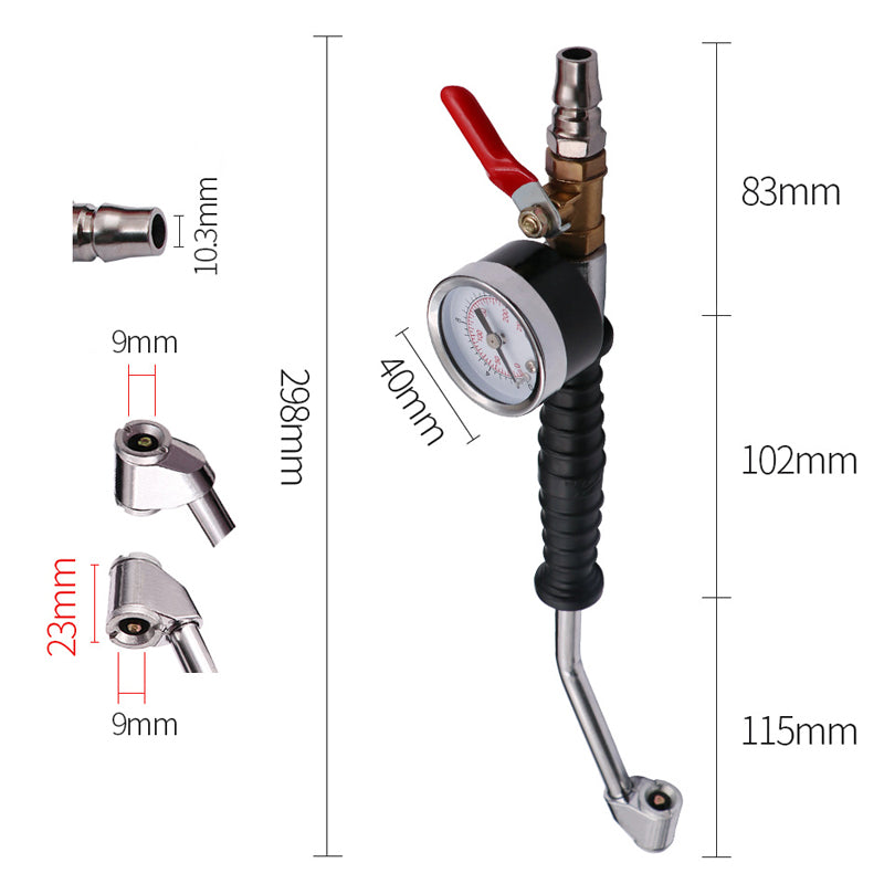 🔧 50% OFF NOW! 🚗 Tire Inflator Gun with Pressure Gauge – Integrated Gauge, Dual-Head Chuck & Ergonomic Grip 💨