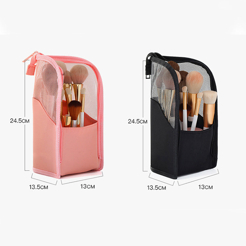 💖Upright Standing Makeup Brush Bag💖