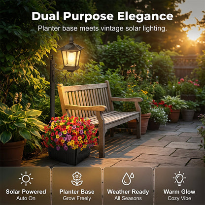 💐50% OFF ! Wrought Iron Solar Light – Retro Style & All-Weather 💡🌿【Limited Offer】