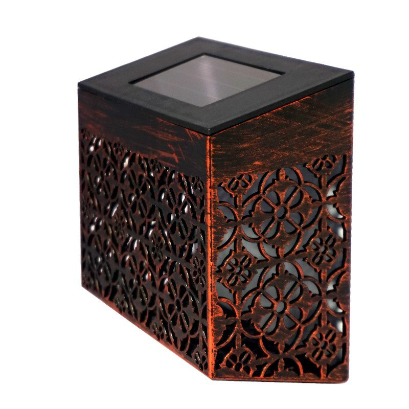 Solar Powered LED Hollow Wall Light for Pathway & Yard