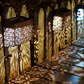Solar Powered LED Hollow Wall Light for Pathway & Yard