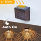 Solar Powered LED Hollow Wall Light for Pathway & Yard