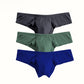 Solid Color Breathable Men's Briefs With Low Waist