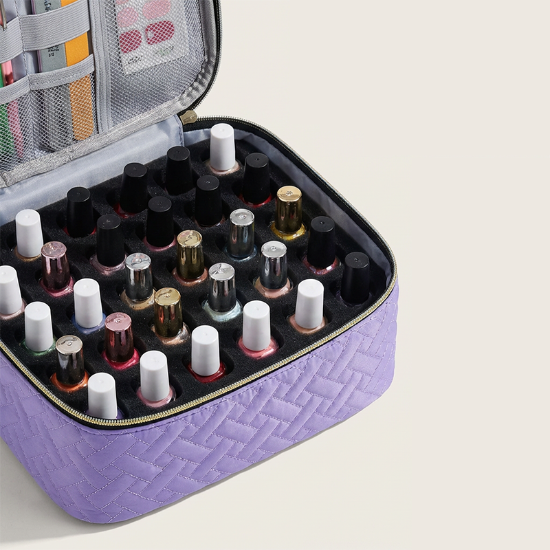 🔥50％ OFF🔥Double-Layer Nail Polish Organizer Bag