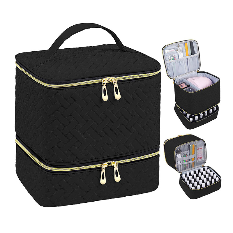 🔥50％ OFF🔥Double-Layer Nail Polish Organizer Bag