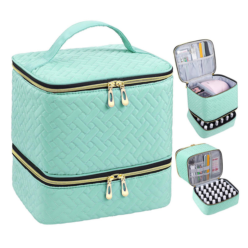 🔥50％ OFF🔥Double-Layer Nail Polish Organizer Bag