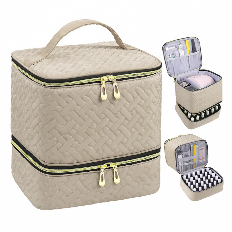 🔥50％ OFF🔥Double-Layer Nail Polish Organizer Bag