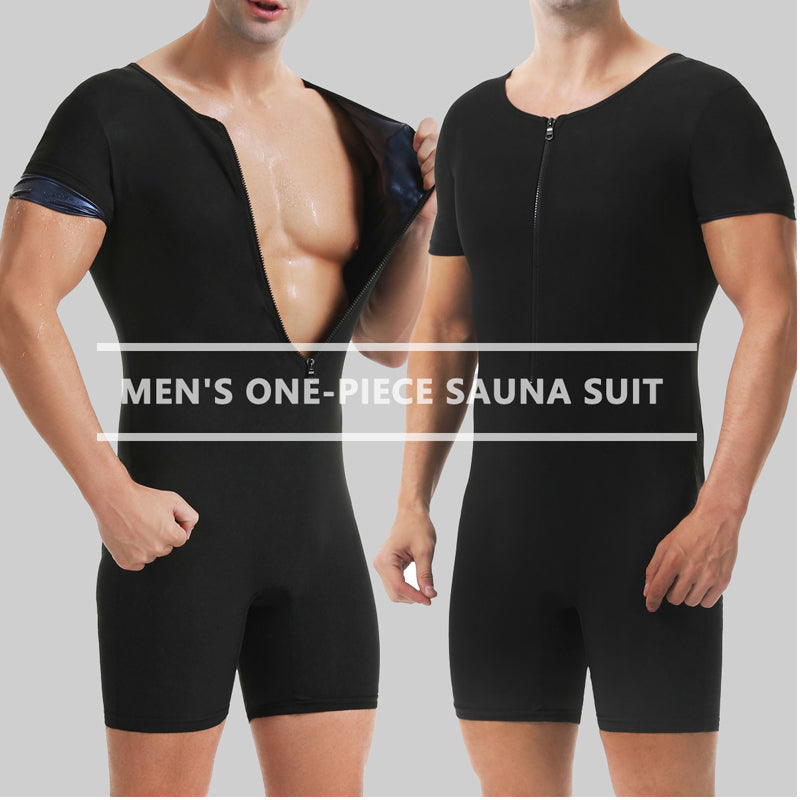 🧖‍♂️ 50% OFF NOW! 🔥 Men's Full Body Sauna Jumpsuit – Weight Loss Support, Sweat-Boosting & Perfect for Workout 💪