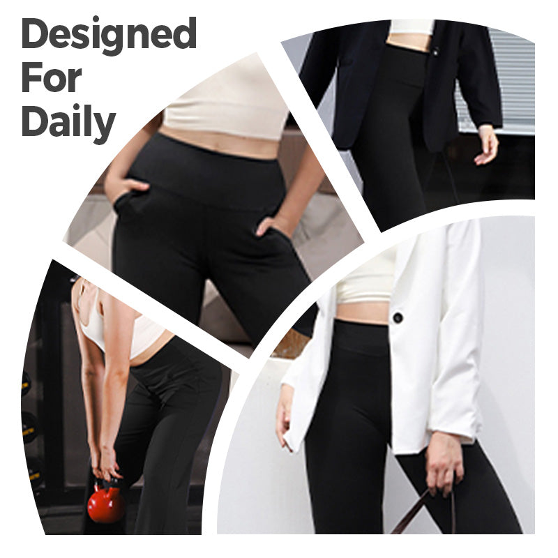 Women's Casual Simple Solid Color High Waist Stretch Yoga Pants