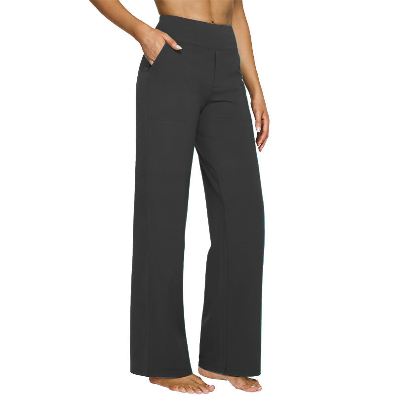 Women's Casual Simple Solid Color High Waist Stretch Yoga Pants