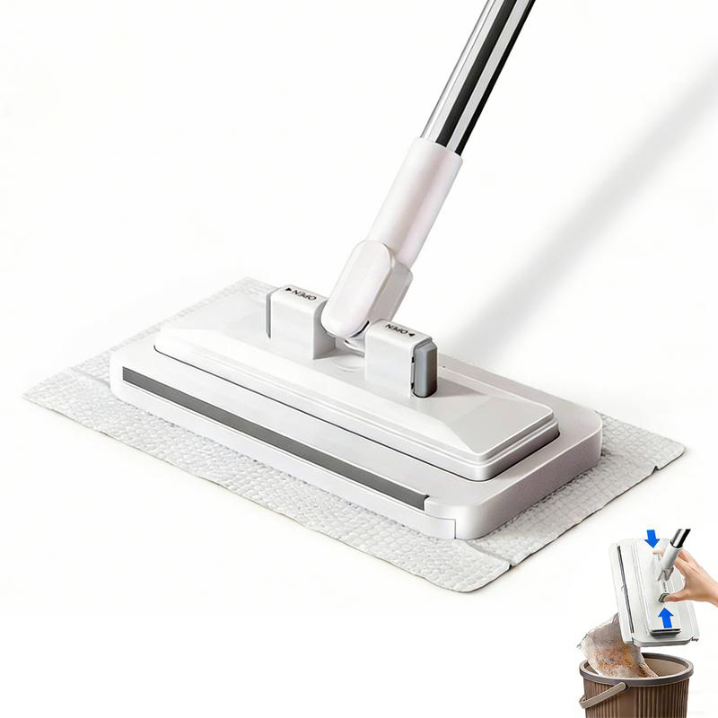 🧹 50% OFF NOW! ✨ Telescopic Flat Dust Mop – Long handle, shark-tooth lock & deep-cleaning – Perfect for ceilings, cabinets & walls 🏠