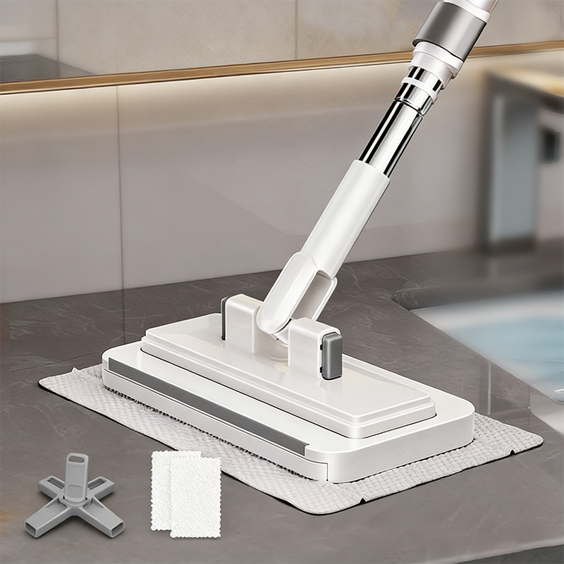 🧹 50% OFF NOW! ✨ Telescopic Flat Dust Mop – Long handle, shark-tooth lock & deep-cleaning – Perfect for ceilings, cabinets & walls 🏠