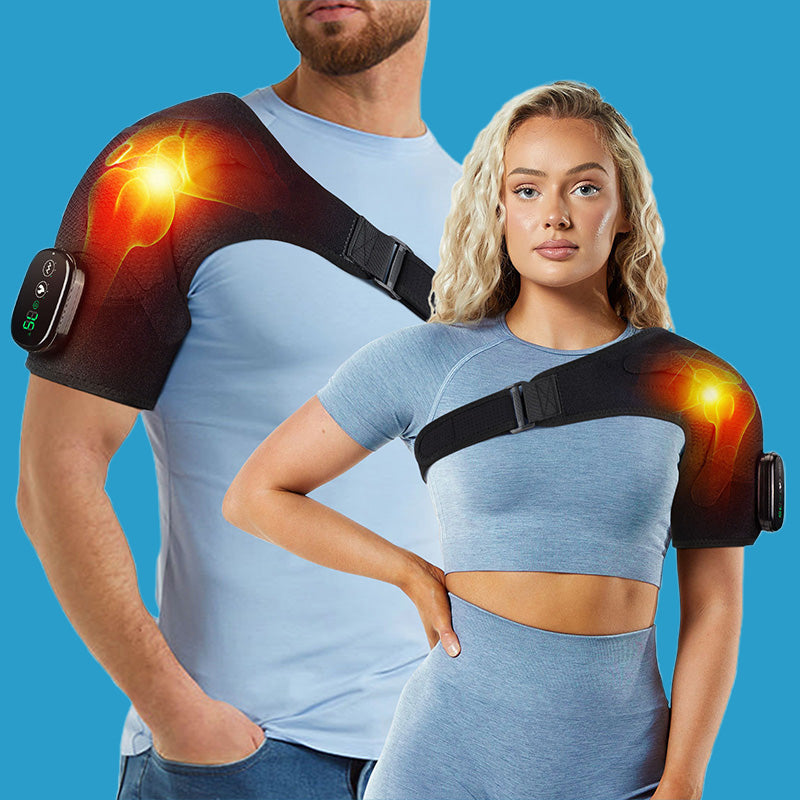 Heated Shoulder Brace with Vibration for Men & Women